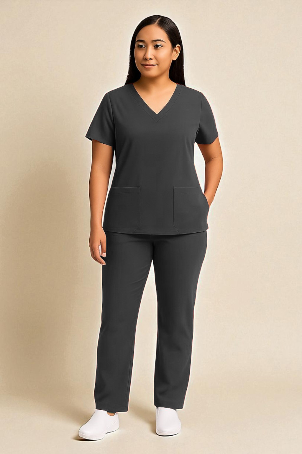 FortisPro Luxe™ 4 Pocket Feminine Scrub Set - Image 11
