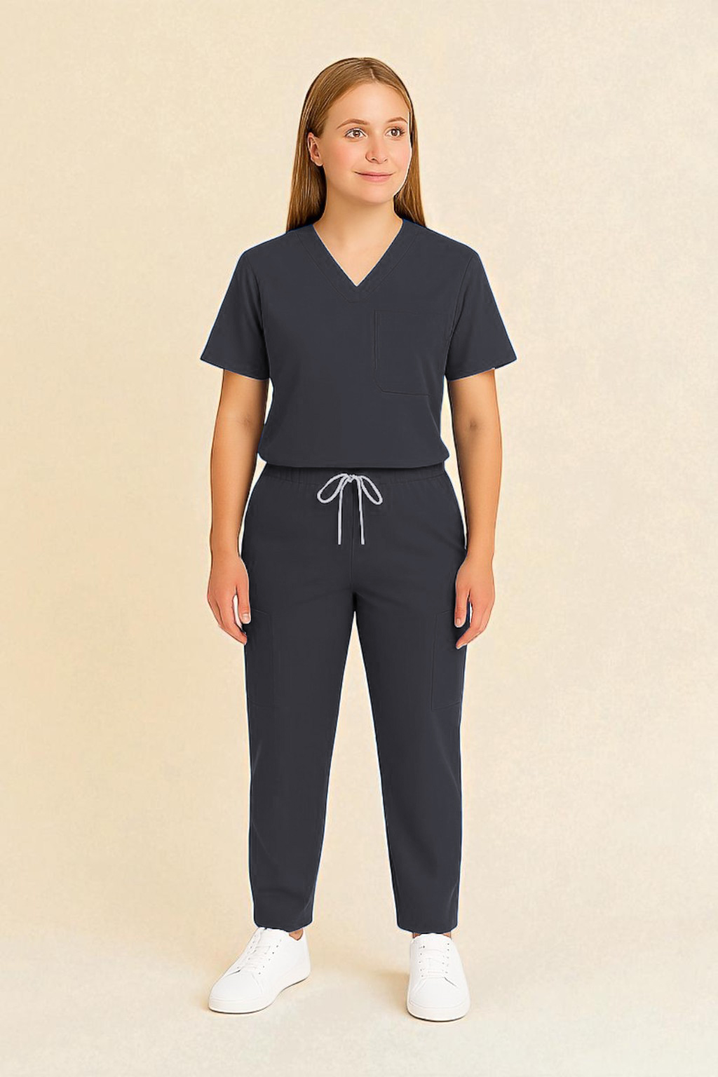 FortisPro Luxe™ Gender Neutral 9 Pocket Scrub Set - Image 3