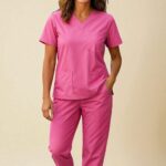 👩‍⚕️ FortisPro Core+™ Microfiber Feminine Jogger Scrub Set – 6 Pockets