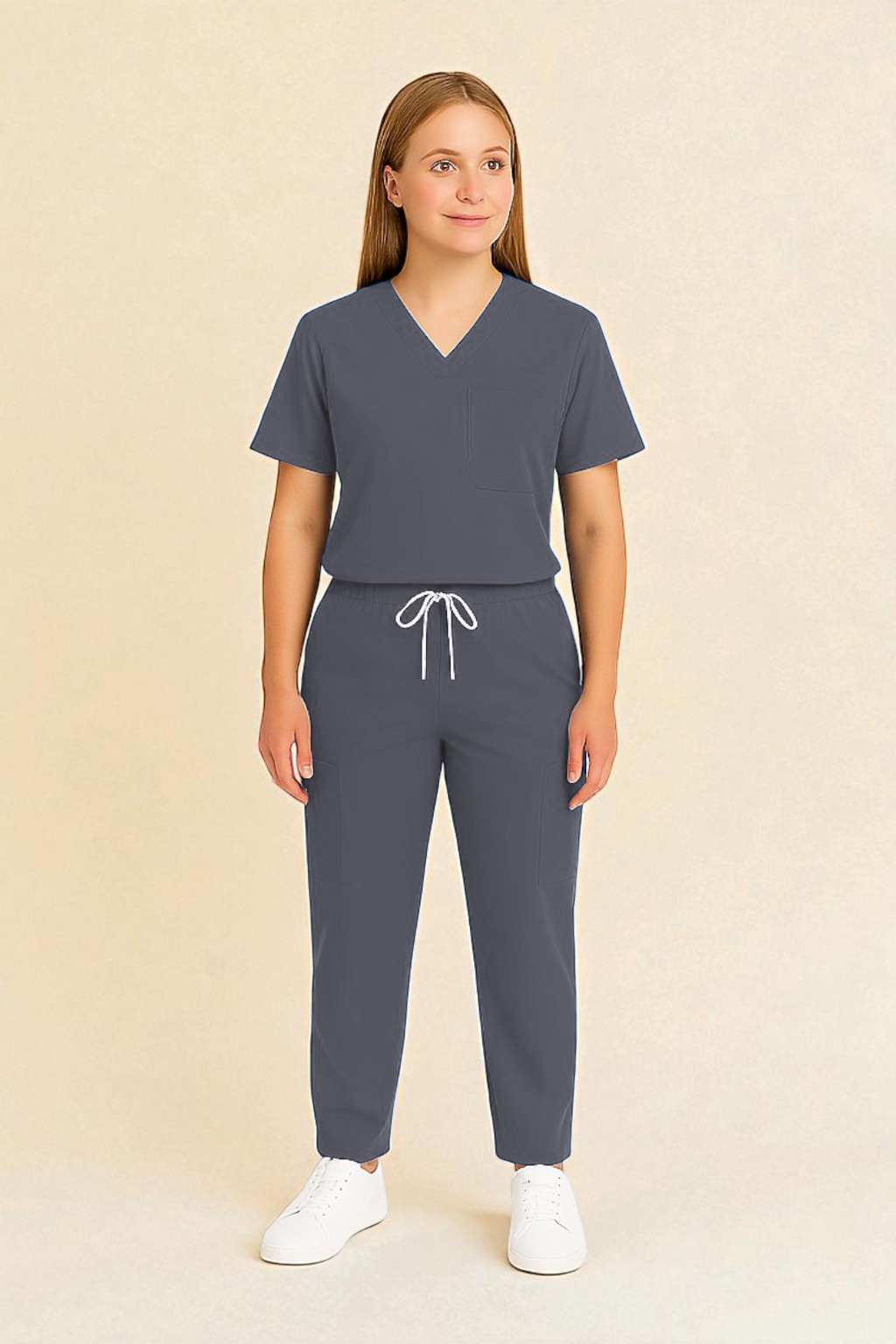 FortisPro Luxe™ Gender Neutral 9 Pocket Scrub Set - Image 5