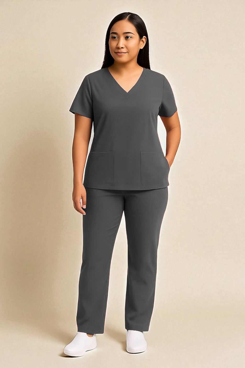 FortisPro Luxe™ 4 Pocket Feminine Scrub Set - Image 9