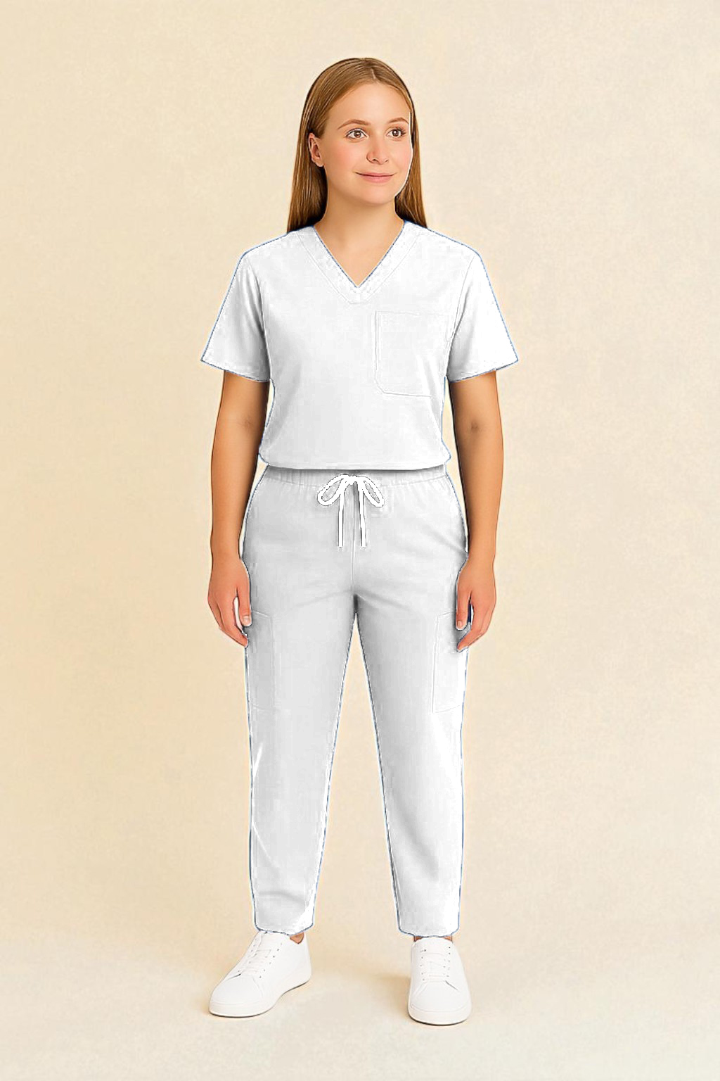 FortisPro Luxe™ Gender Neutral 9 Pocket Scrub Set - Image 10