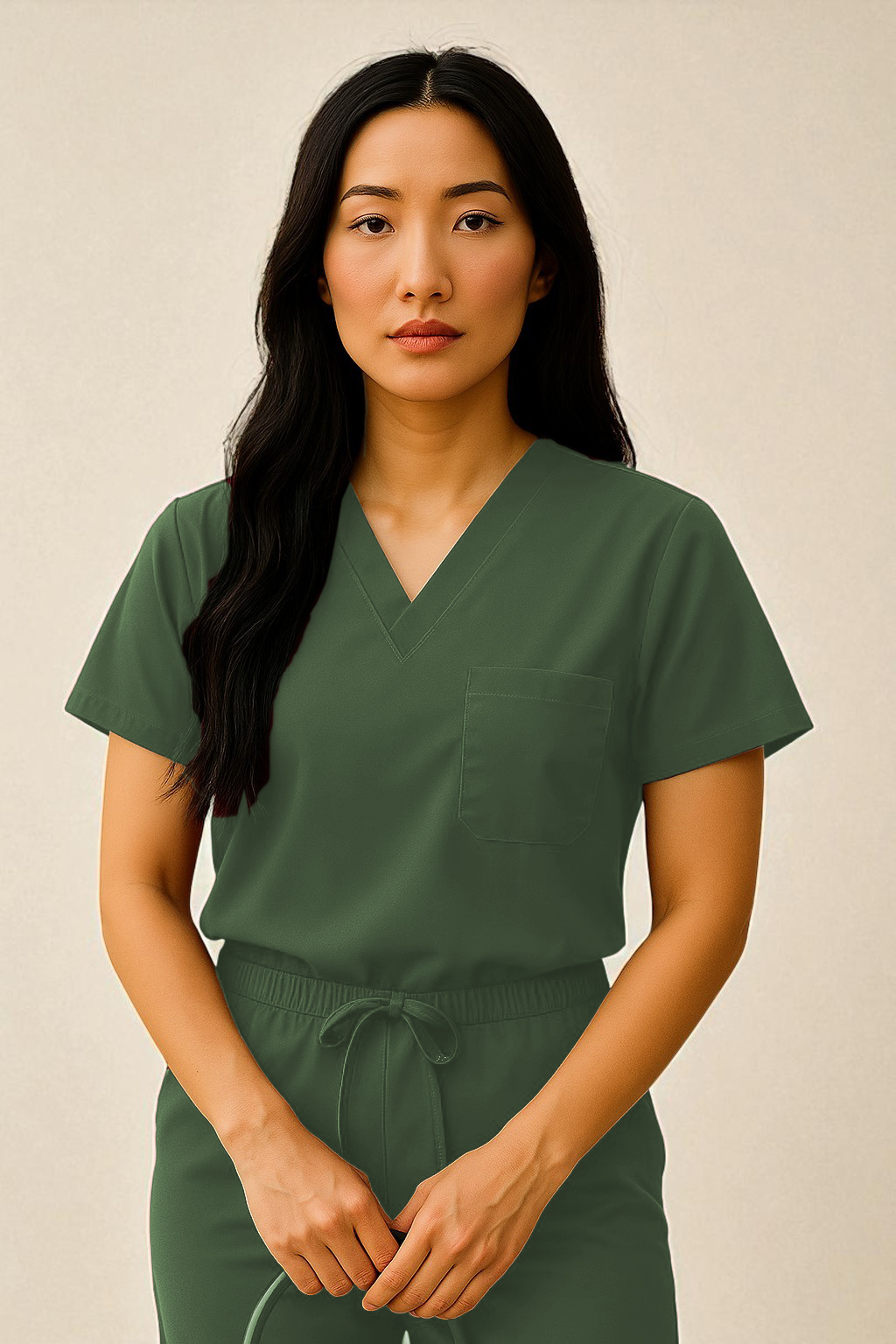 FortisPro Luxe™ Gender Neutral 1 Pocket Scrub Top - Image 10