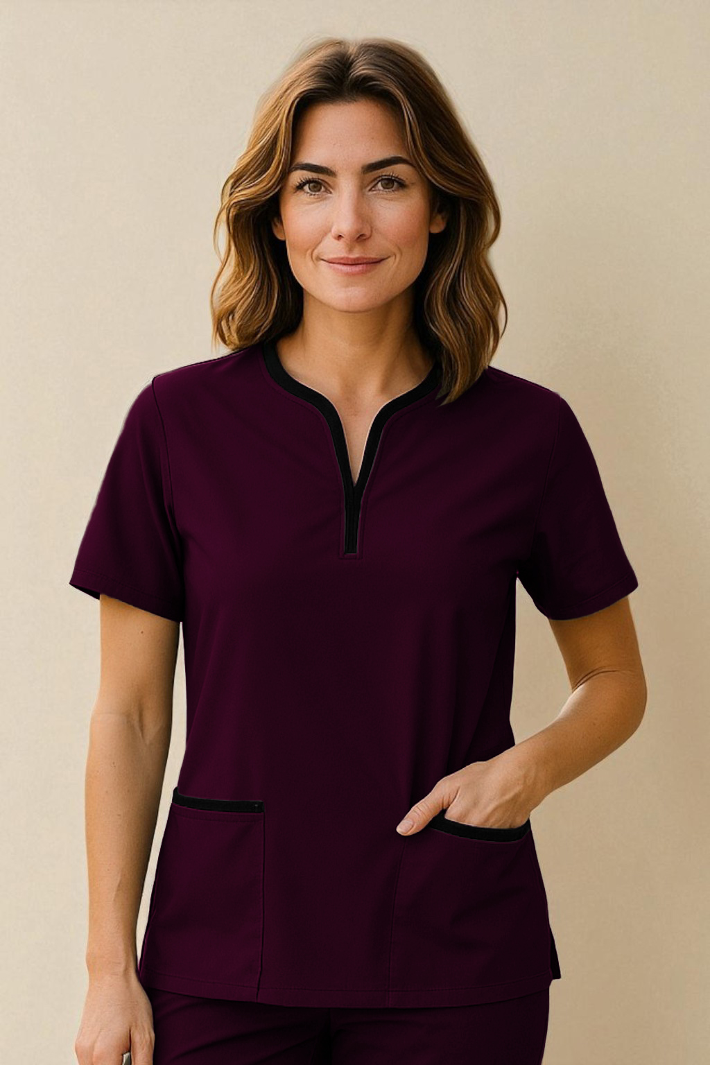 FortisPro Luxe™ Tunic Top – Gender Neutral Fit, Dual Pocket - Image 4