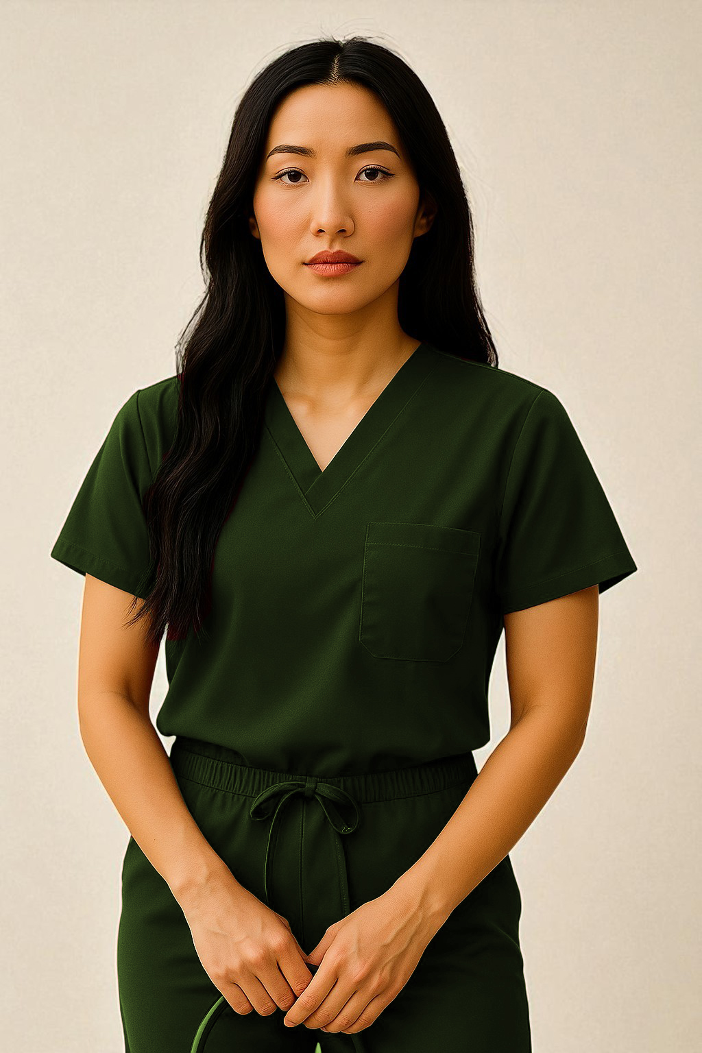 FortisPro Luxe™ Gender Neutral 1 Pocket Scrub Top - Image 5