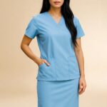 👗 FortisPro Core+™ Feminine 4 Pocket Skirt Scrub Set