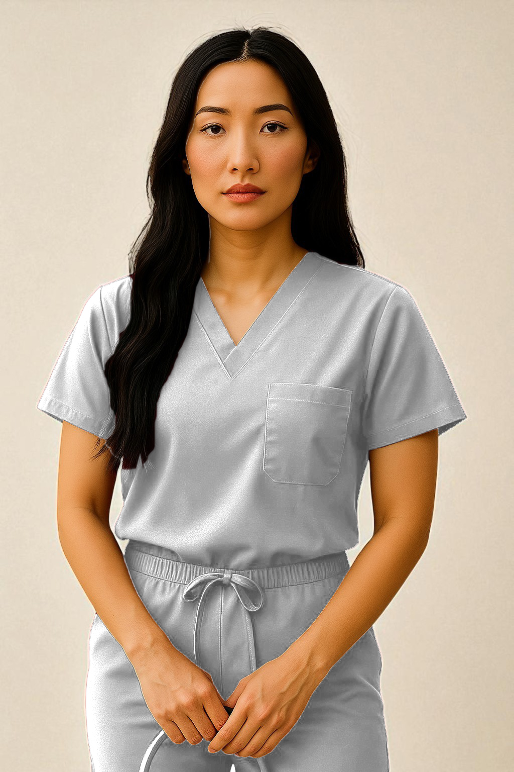 FortisPro Luxe™ Gender Neutral 1 Pocket Scrub Top - Image 6