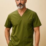 FortisPro Core+™ | Microfiber Scrub Top – Gender Neutral, 3 Pockets, V-Neck, Half Sleeve