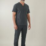 FortisPop Core 9-Pocket Scrub Set – Gender-Neutral Utility in Solid Comfort