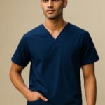 FortisPop Core V-Neck Scrub Top – Neutral Fit with 2-Pocket Utility